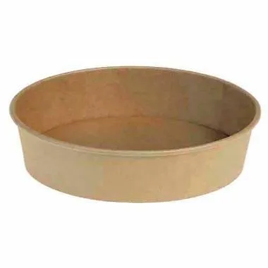 Salladsskål Catersource rund 500 ml Ø150 mm x 45 mm brun kraft med PE-beläggning